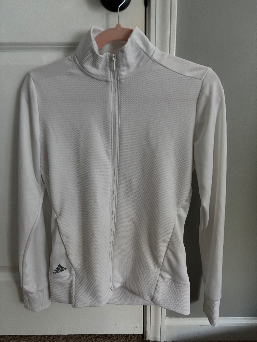 white adidas jacket